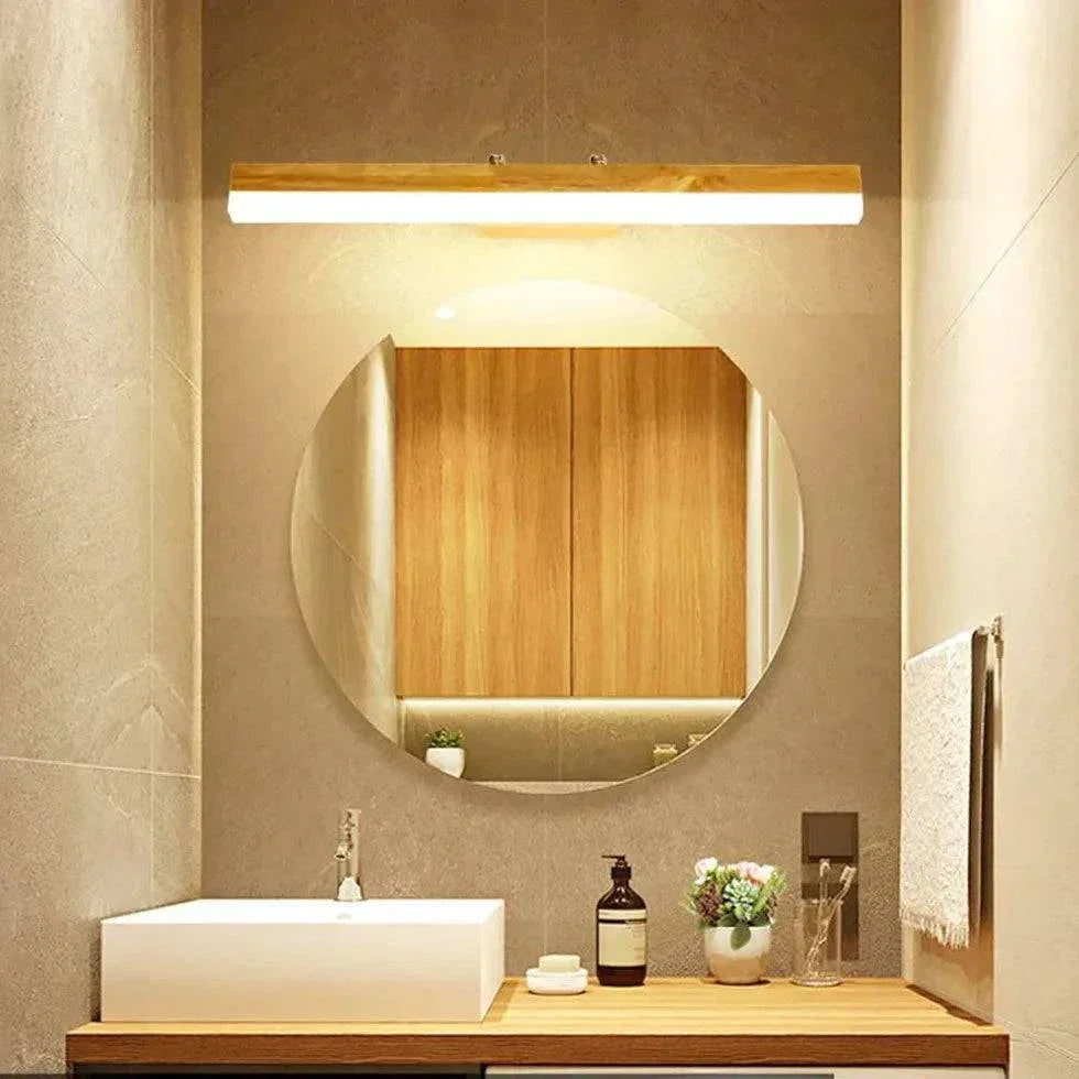 Applique Murale Intelligente Sans Fil Pour Salle De Bain En Bois - Clowas.fr