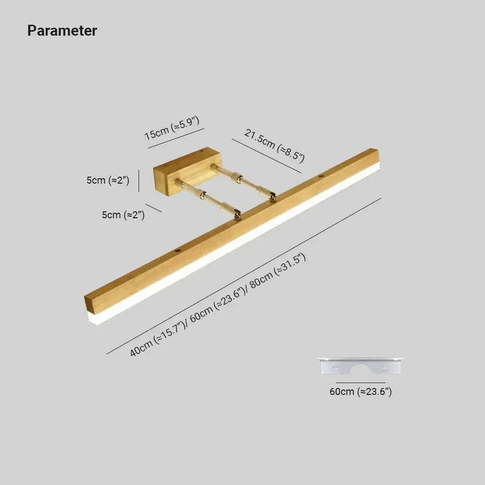 Applique Murale Intelligente Sans Fil Pour Salle De Bain En Bois - Clowas.fr