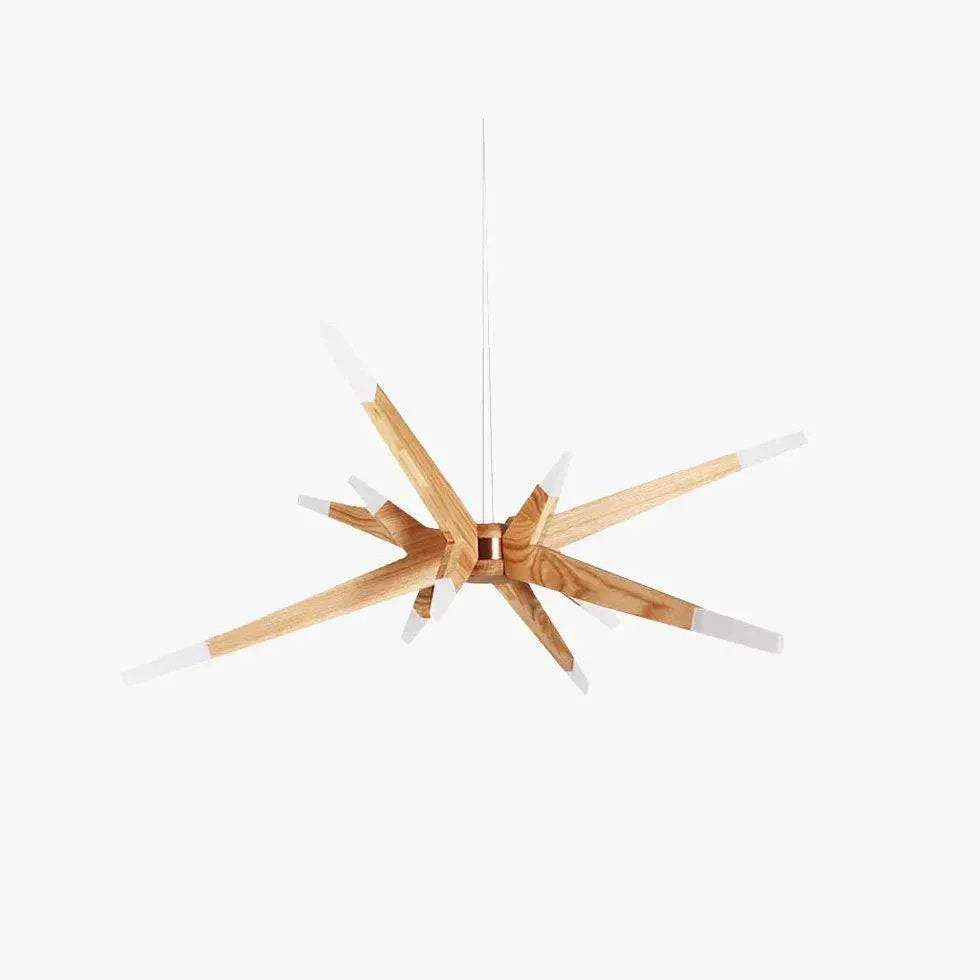 Lustre Suspension Bois Design Créatif Nordique - Clowas.fr