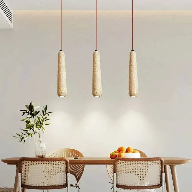 Suspension Vintage En Pierre Et Bois Pour Bar - Clowas.fr