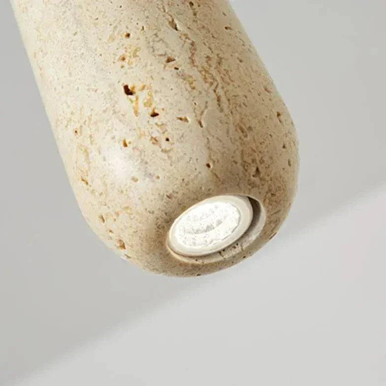 Suspension Vintage En Pierre Et Bois Pour Bar - Clowas.fr