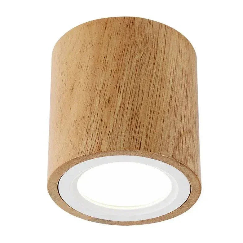 Plafonnier Plafond Bas Moderne Nordique Créatif Bois Led - Clowas.fr