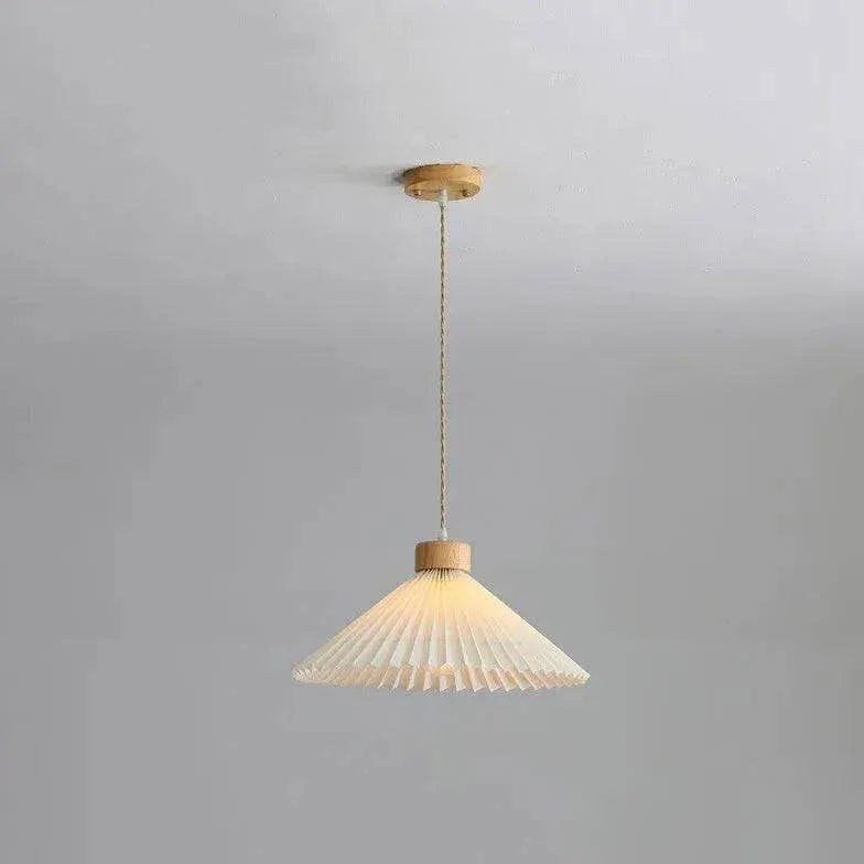 Lustre En Bois Pliable Pour Chambre À Coucher Blanche - Clowas.fr