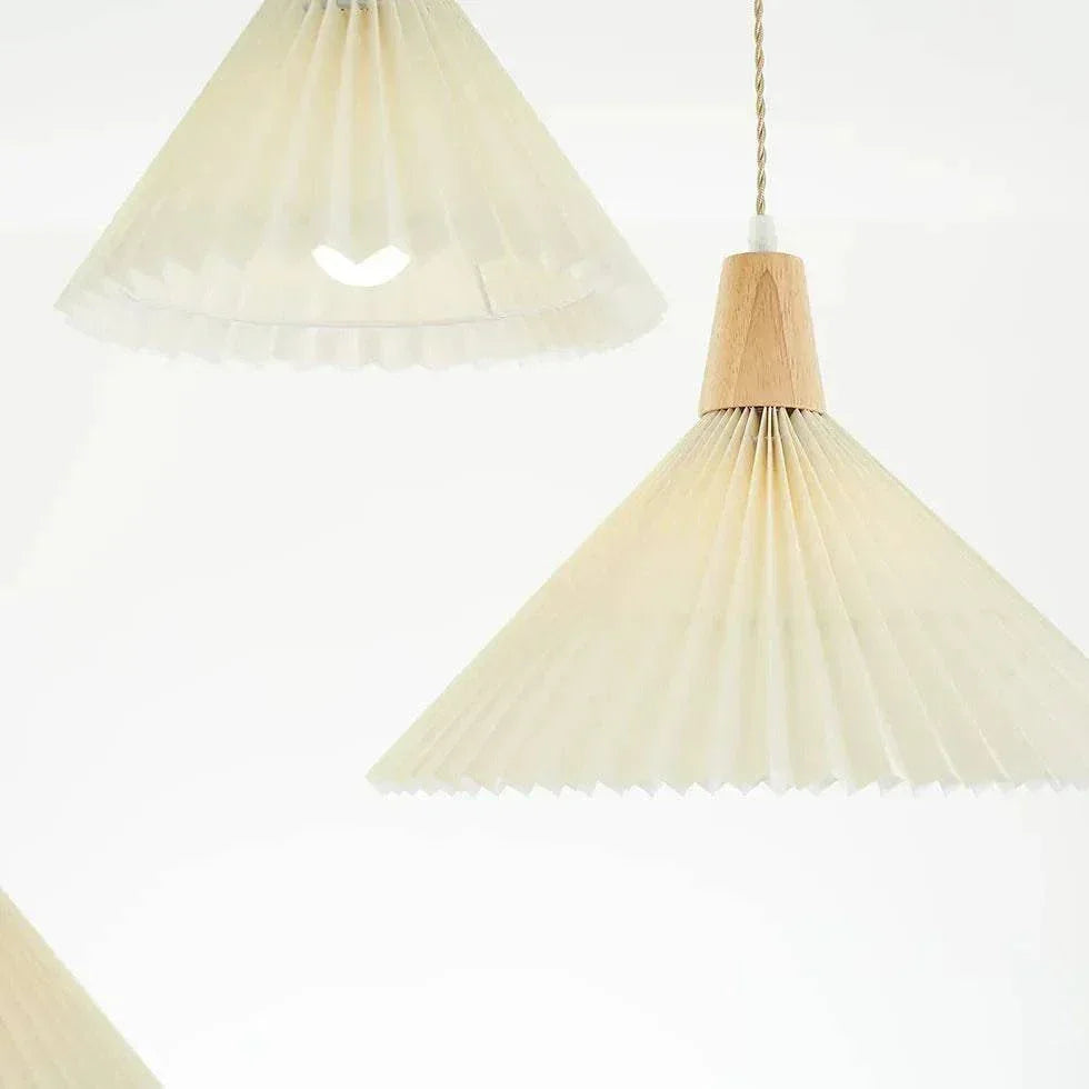Lustre En Bois Pliable Pour Chambre À Coucher Blanche - Clowas.fr