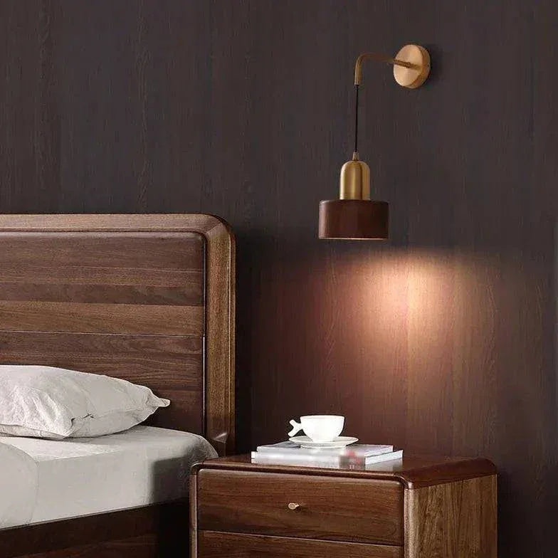 Applique Murale Moderne Suspendue En Bois Doré - Clowas.fr