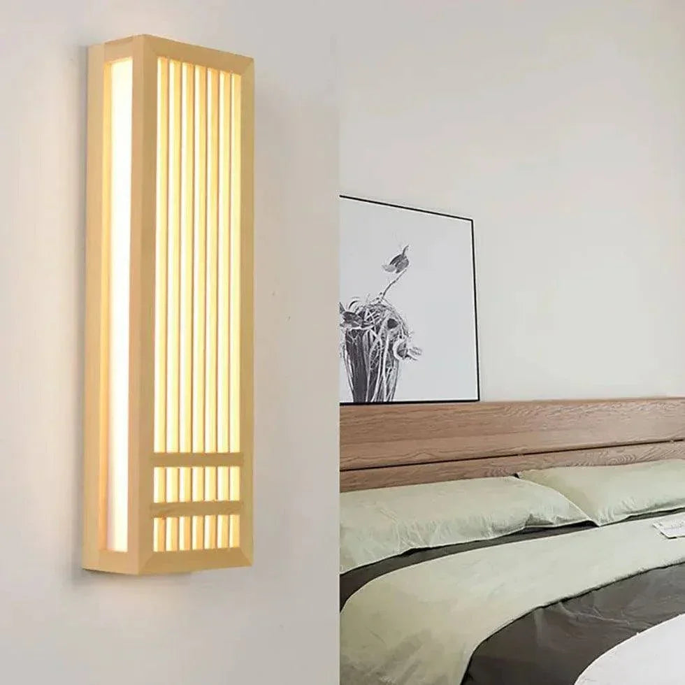 Luminaire Mural En Bois Style Nordique Chambre - Clowas.fr