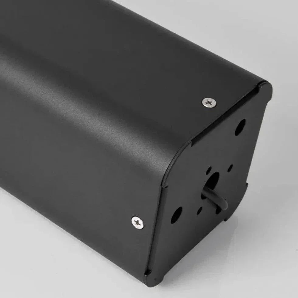 Colonne Lumineuse D'Extérieur Rectangulaire Creuse Noire À Capteur - Clowas.fr