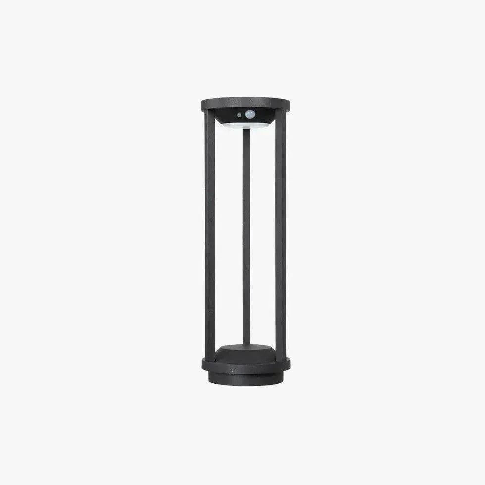 Lampadaire D'Extérieur Creux En Métal Noir - Clowas.fr