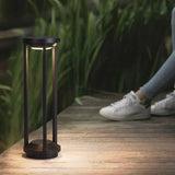 Lampadaire D'Extérieur Creux En Métal Noir - Clowas.fr