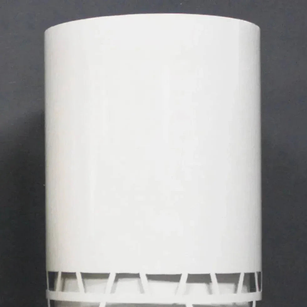 Lampadaire D'Extérieur Blanc Cylindrique Cut - Clowas.fr