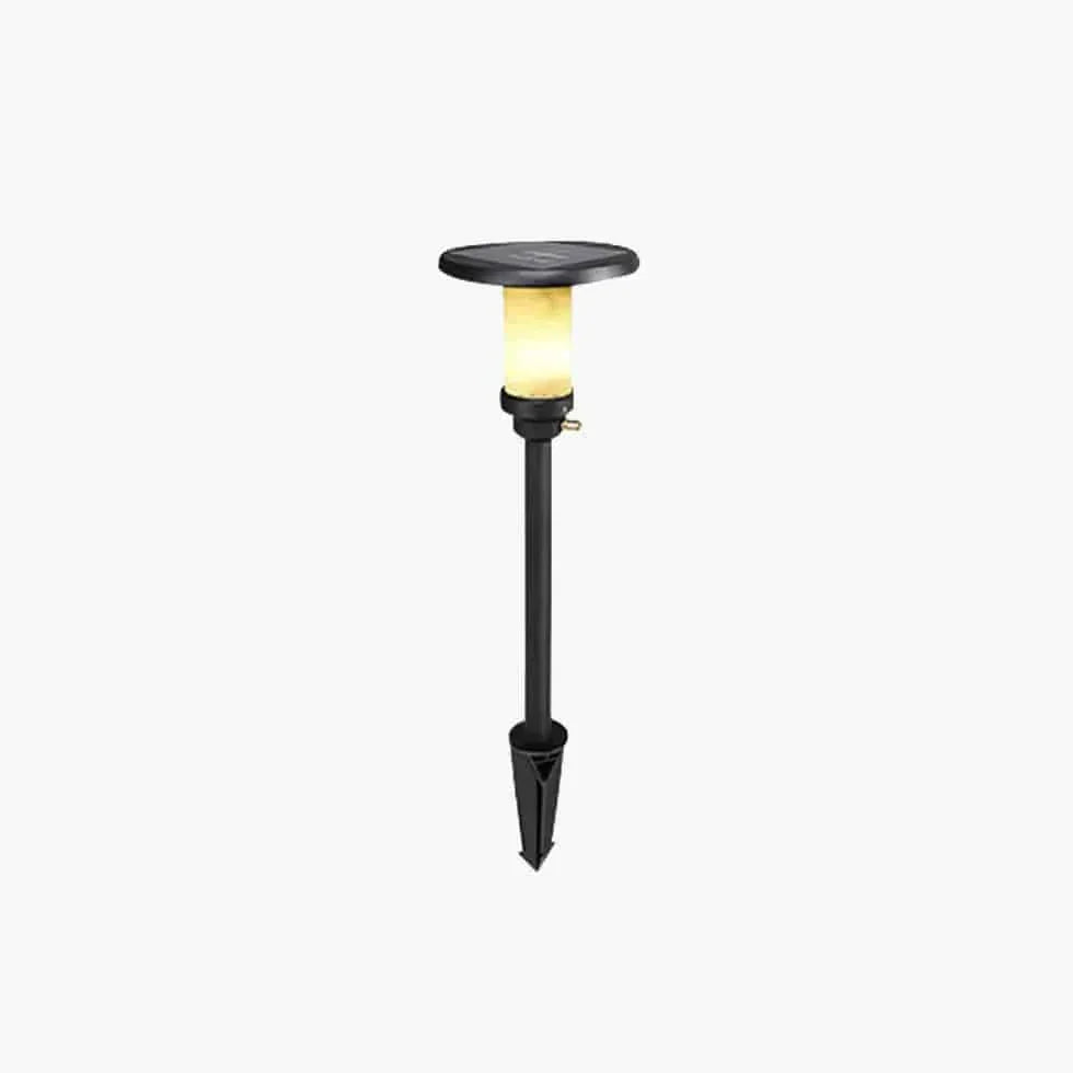 Réverbère De Jardin Led À Colonne De Marbre - Clowas.fr