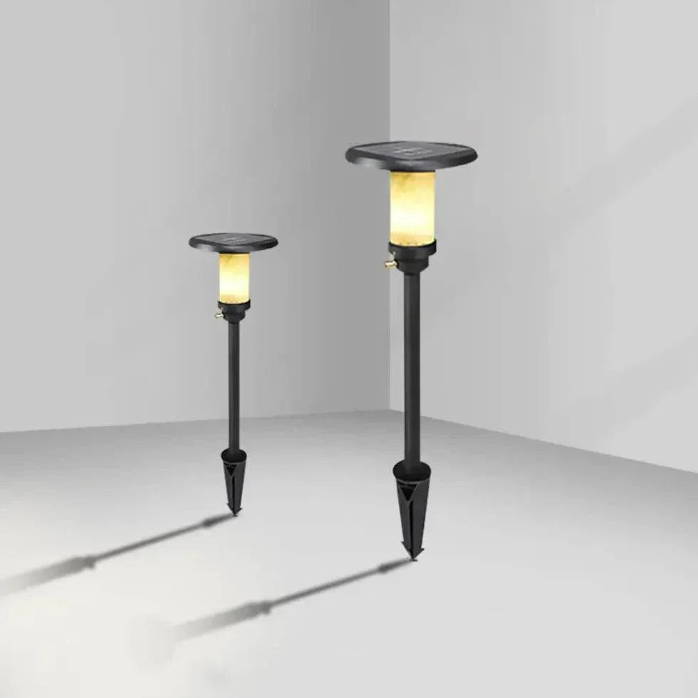 Réverbère De Jardin Led À Colonne De Marbre - Clowas.fr