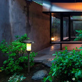Réverbère De Jardin Led À Colonne De Marbre - Clowas.fr