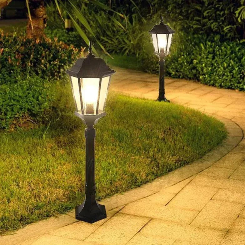 Lampadaire Extérieur Solaire Rétro Européen - Clowas.fr