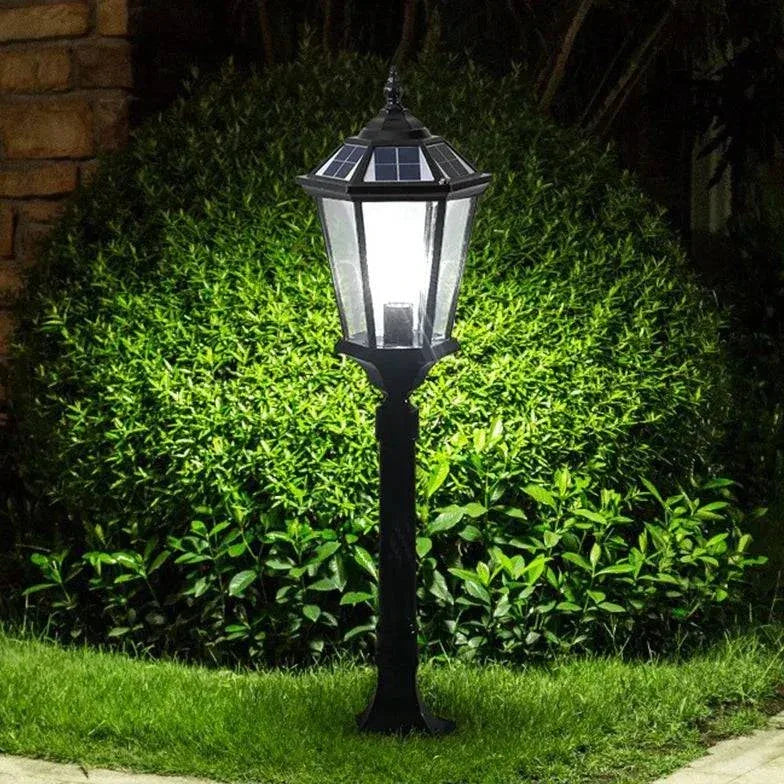 Lampadaire Extérieur Solaire Rétro Européen - Clowas.fr