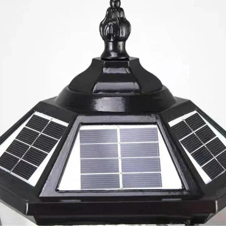Lampadaire Extérieur Solaire Rétro Européen - Clowas.fr