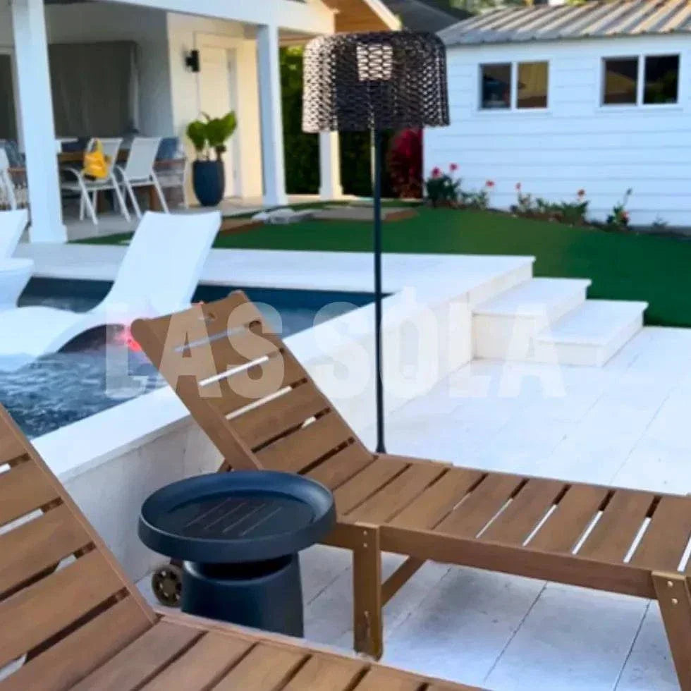 Lampadaire D'Extérieur Solaire De Bureau Noir - Clowas.fr