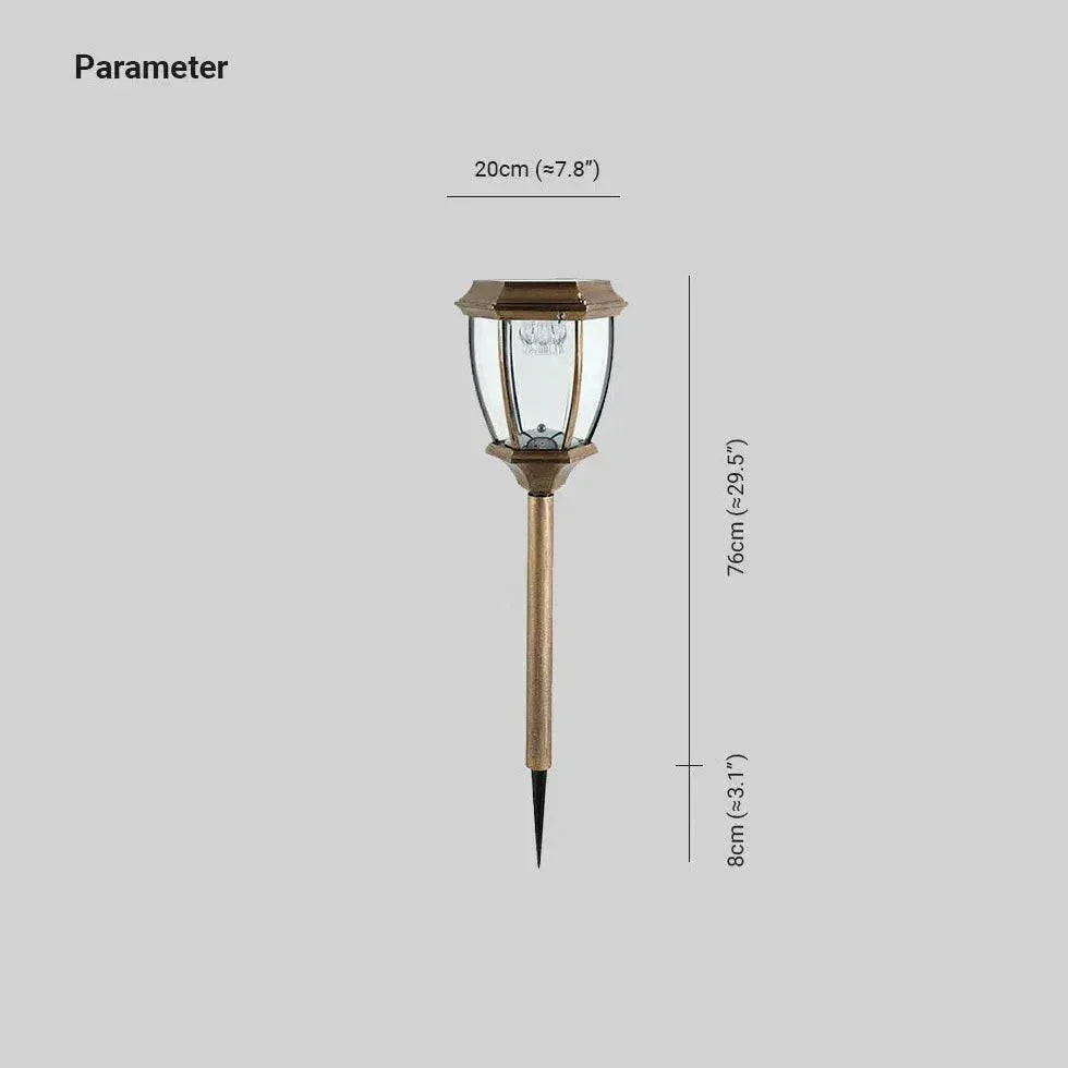 Lampadaire Extérieur De Jardin En Verre Rétro - Clowas.fr