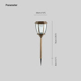 Lampadaire Extérieur De Jardin En Verre Rétro - Clowas.fr