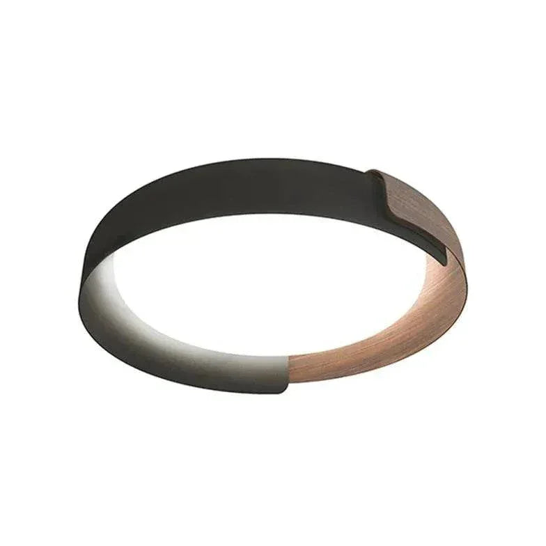 Plafonnier Plat Led Design Minimaliste Chambre Bois - Clowas.fr