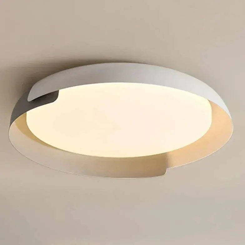 Plafonnier Plat Led Design Minimaliste Chambre Bois - Clowas.fr