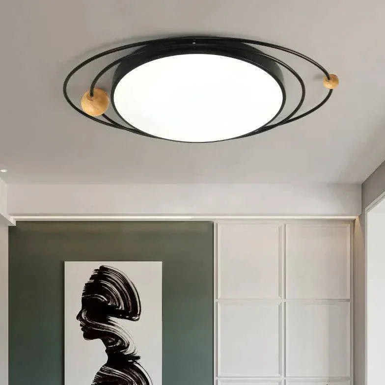 Plafonnier Blanc Moderne Rond Pour Salon Et Maison - Clowas.fr