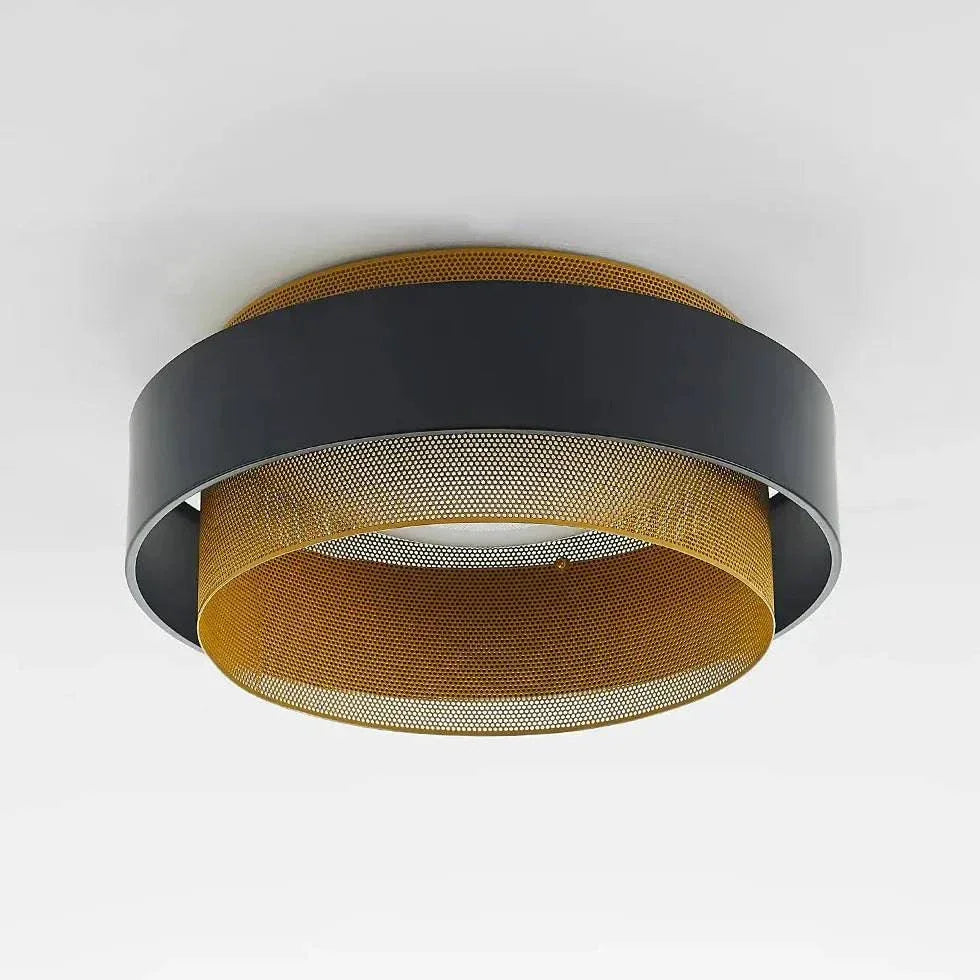 Plafonnier Design Metal Noir Géométrique Moderne - Clowas.fr