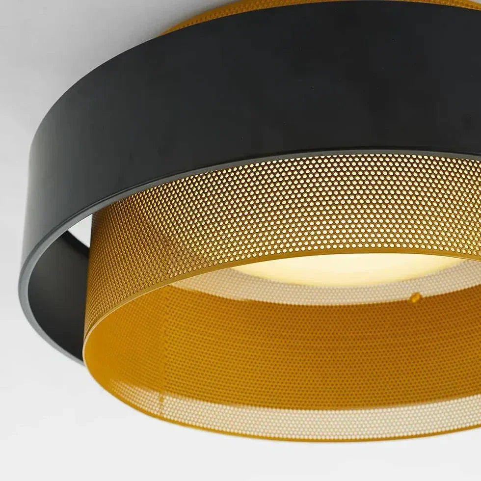 Plafonnier Design Metal Noir Géométrique Moderne - Clowas.fr