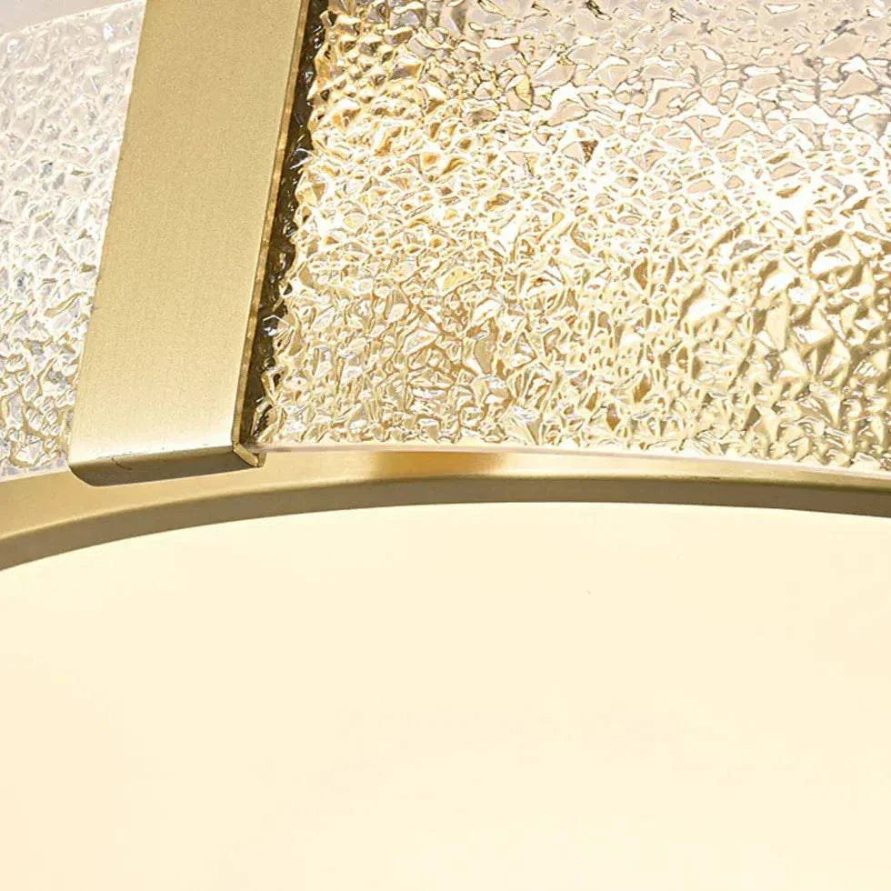 Plafonnier Led Rond Ultra Plat En Verre - Clowas.fr