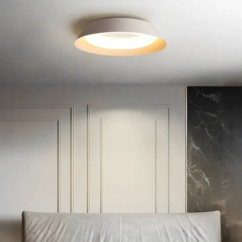 Plafonnier Blanc Design Chambre Moderne - Clowas.fr