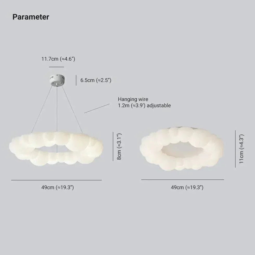 Suspension Moderne Blanche Douce Pour Chambre - Clowas.fr