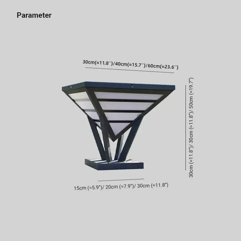 Lampadaire Extérieur À Del Pyramide - Clowas.fr
