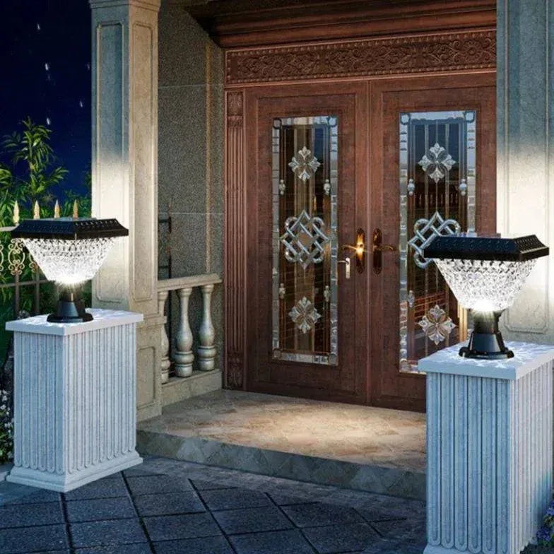 Luminaire Portail Extérieur Solaire Décoratif Jardin - Clowas.fr