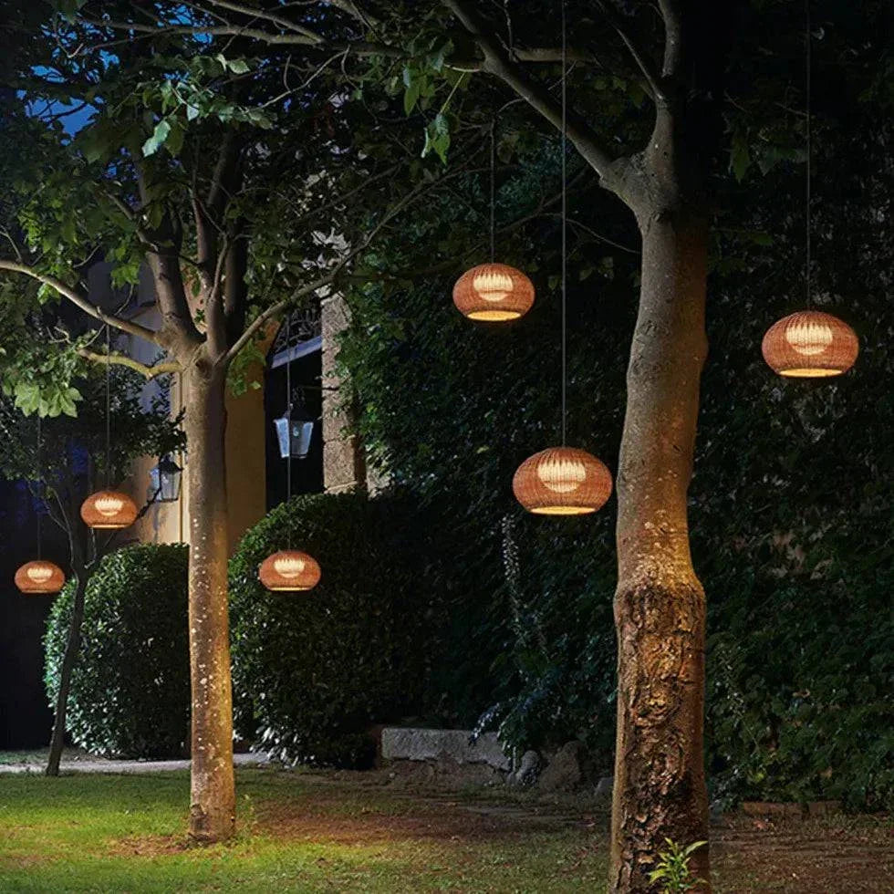 Suspension Exterieur Rotin Créative Moderne - Clowas.fr