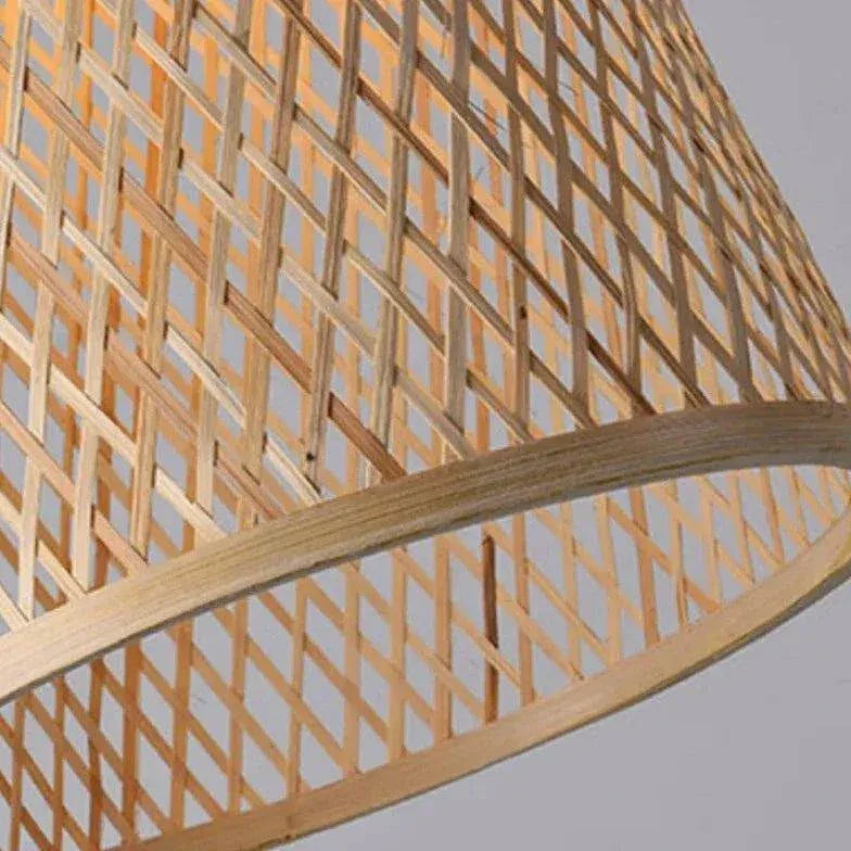 Lustre Design Moderne Et Créatif En Bambou - Clowas.fr