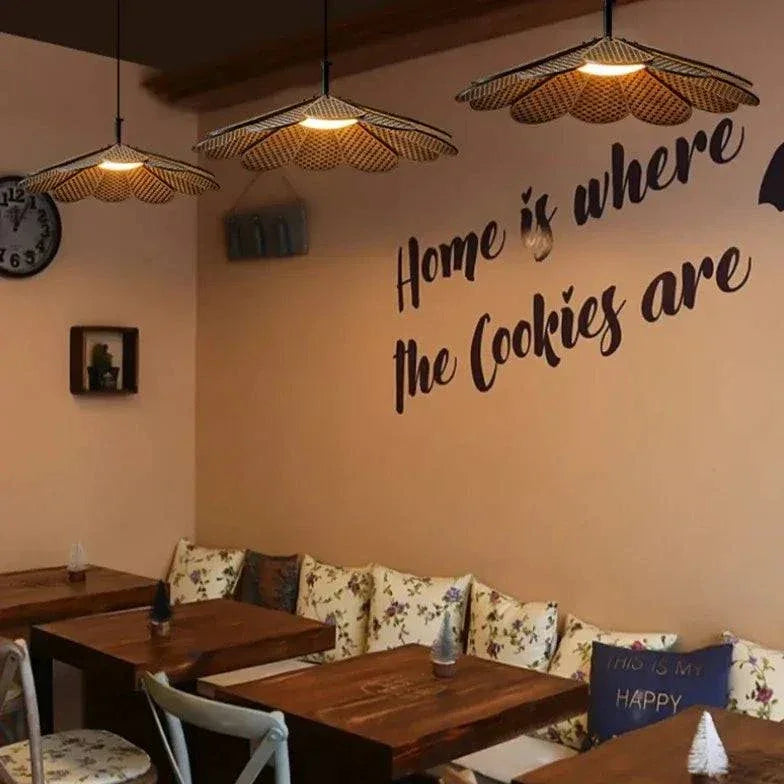 Lustre Design En Bois Style Rétro Japonais - Clowas.fr