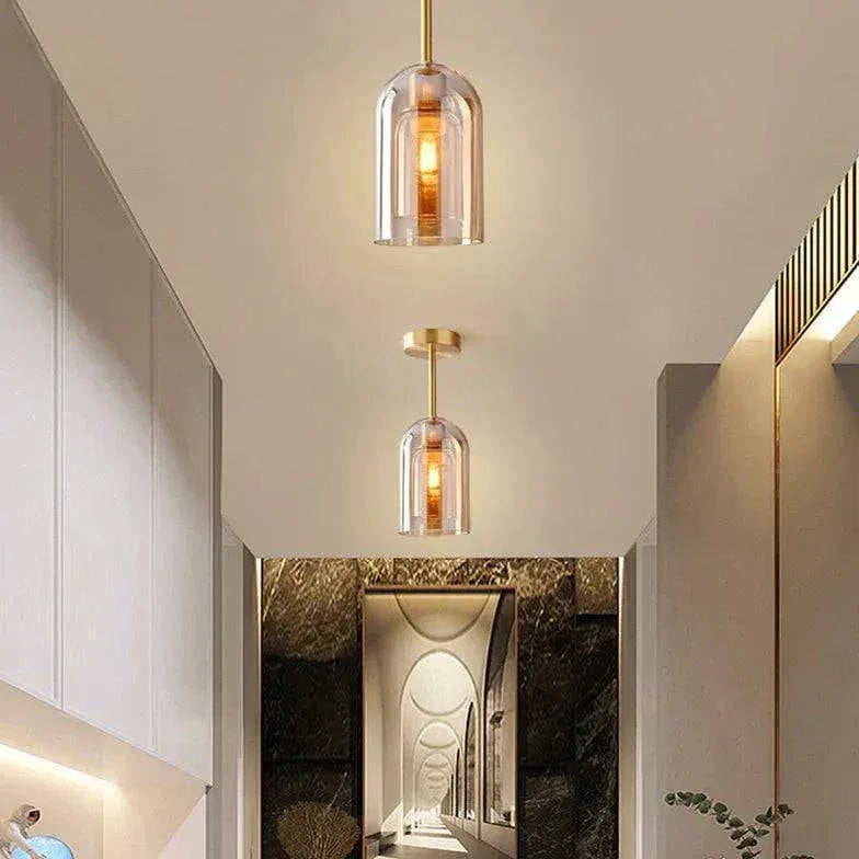 Plafonnier Laiton Doré Nordique Moderne Simple Léger - Clowas.fr