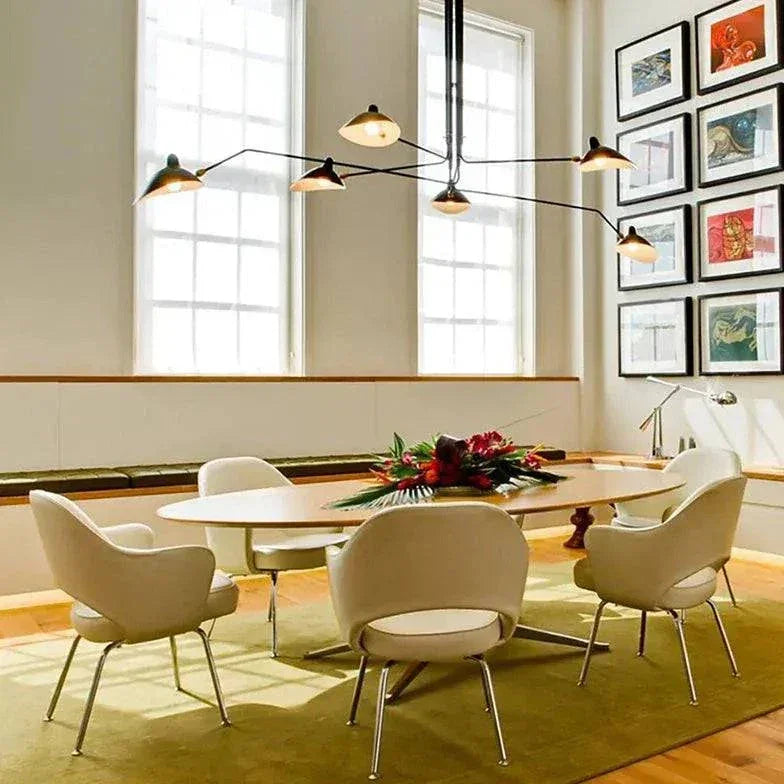 Lustre Suspension Industriel Design Moderne Rotatif - Clowas.fr