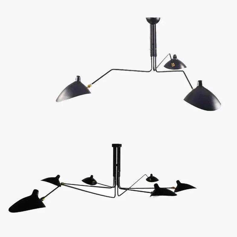 Lustre Suspension Industriel Design Moderne Rotatif - Clowas.fr