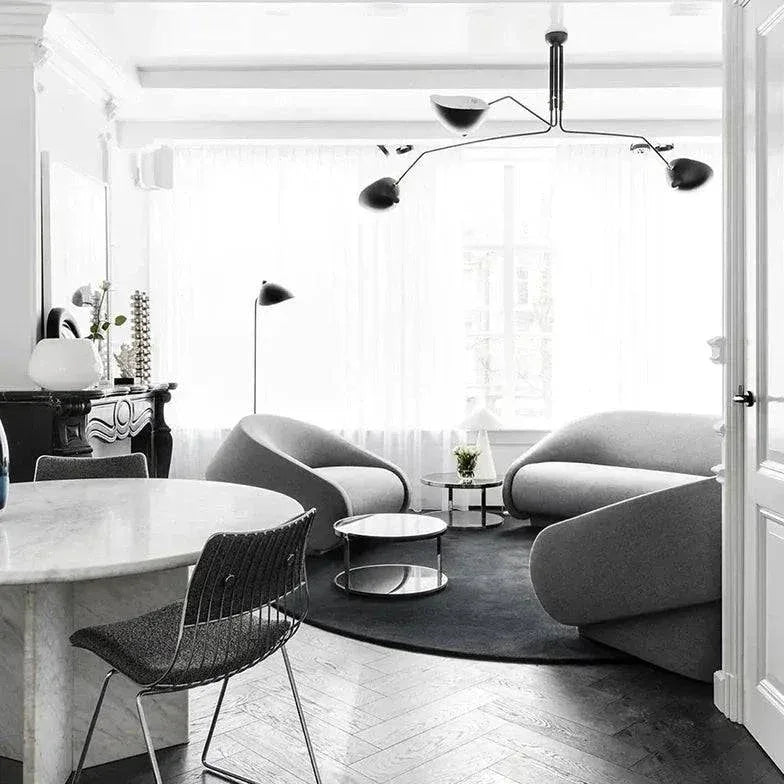 Lustre Suspension Industriel Design Moderne Rotatif - Clowas.fr