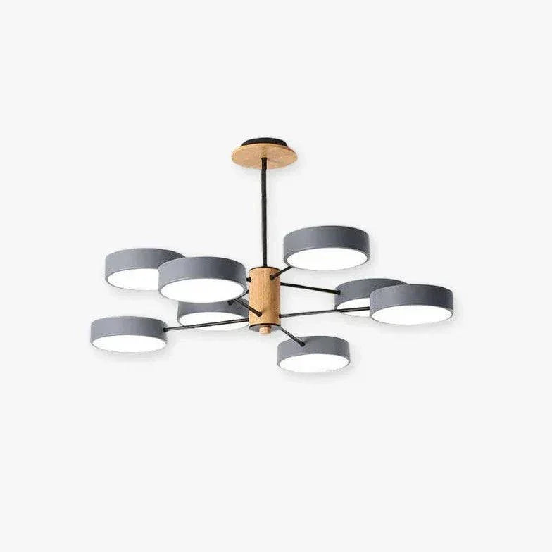 Lustre Design Bois Suspension Ronde Multilampe - Clowas.fr