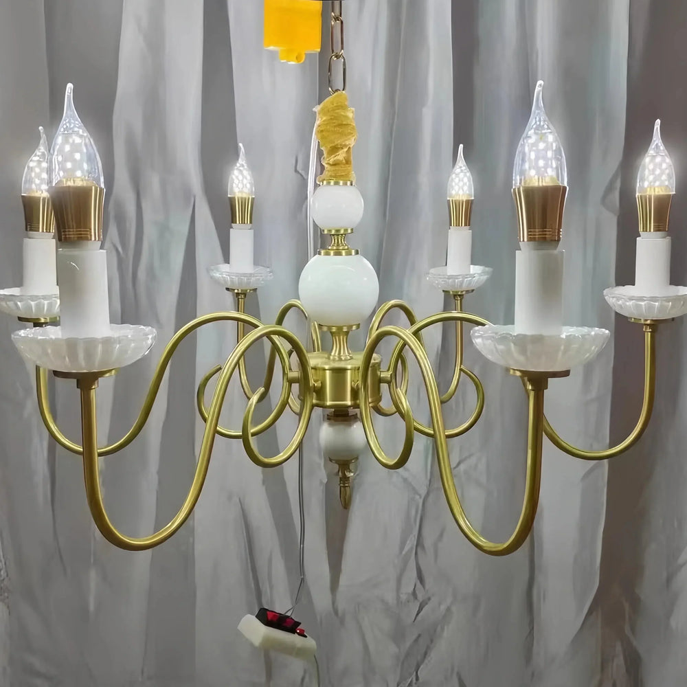 Lustre En Céramique Style Rétro Palace Français - Clowas.fr