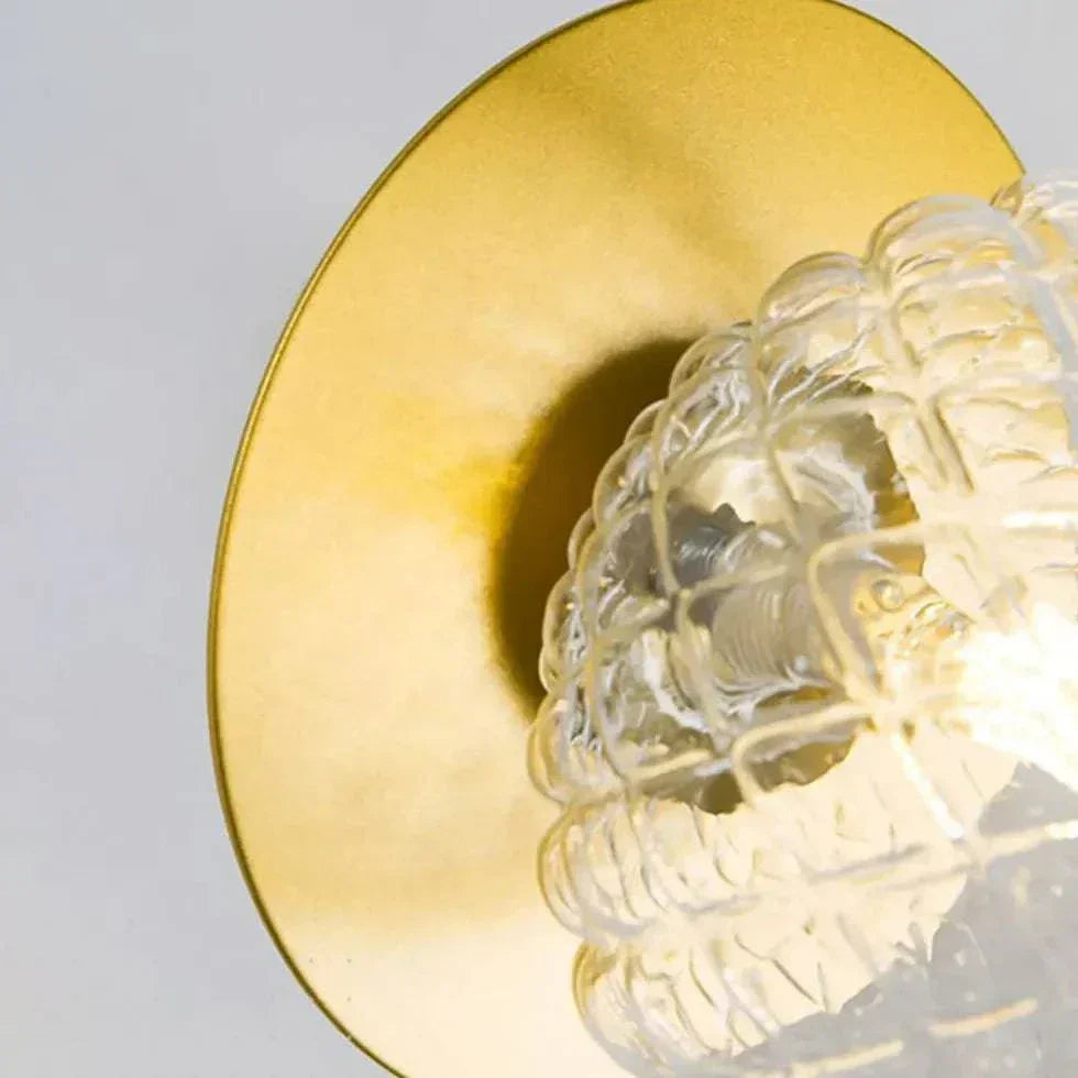 Luminaire Mural Or Verre Nordique - Clowas.fr