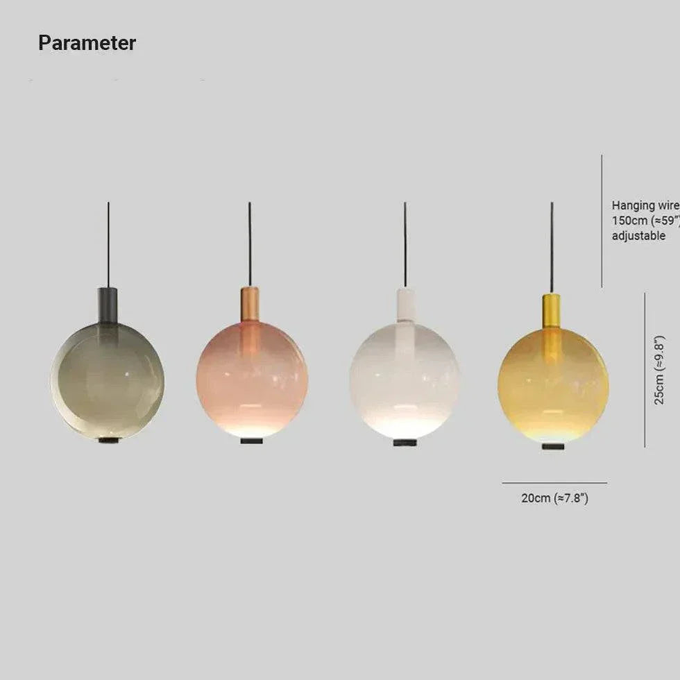 Suspension Boule De Verre Design Moderne Nordique - Clowas.fr