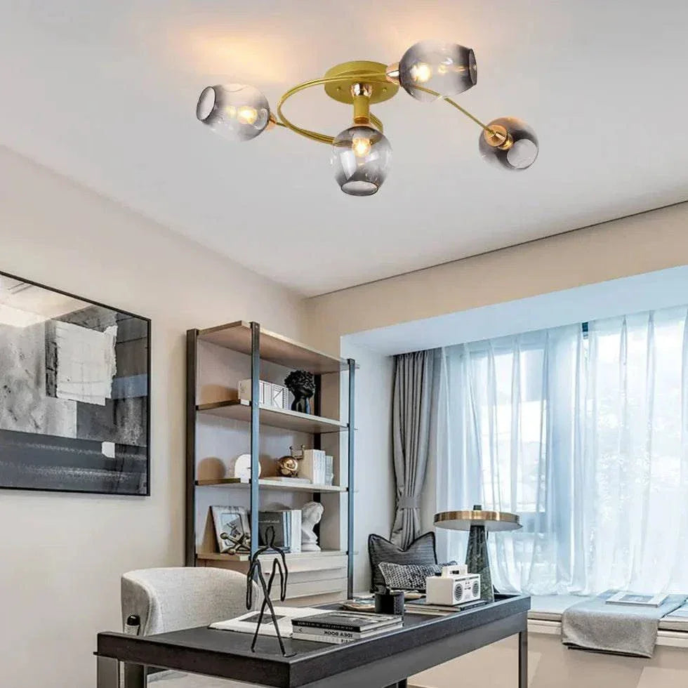 Plafonnier En Verre Transparent Pour Chambre - Clowas.fr