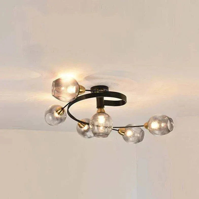 Plafonnier En Verre Transparent Pour Chambre - Clowas.fr