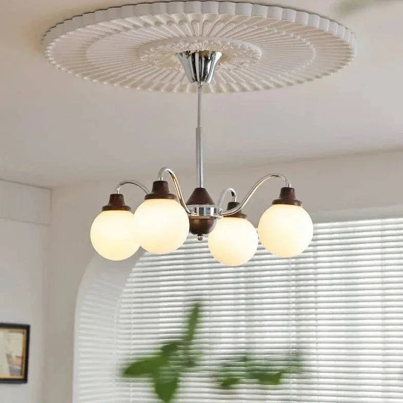 Lustre Blanc Suspendu Créatif À Led - Clowas.fr