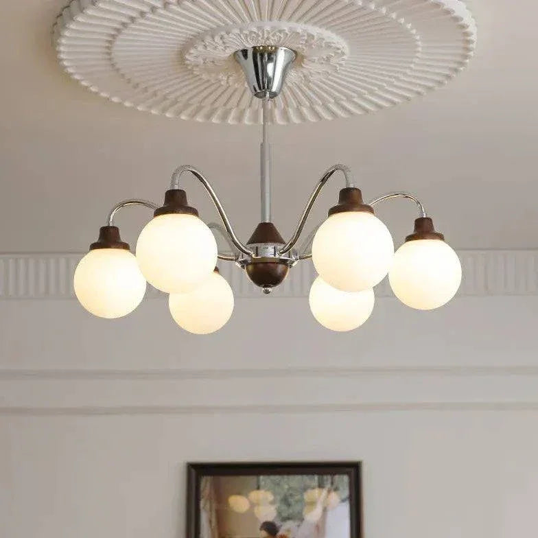 Lustre Blanc Suspendu Créatif À Led - Clowas.fr