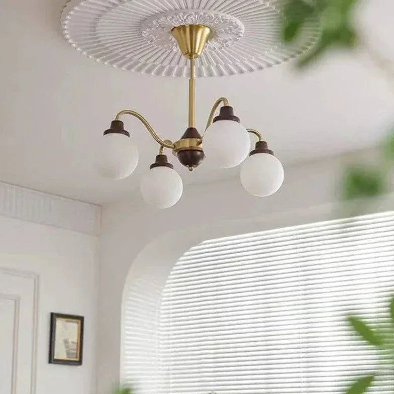 Lustre Blanc Suspendu Créatif À Led - Clowas.fr