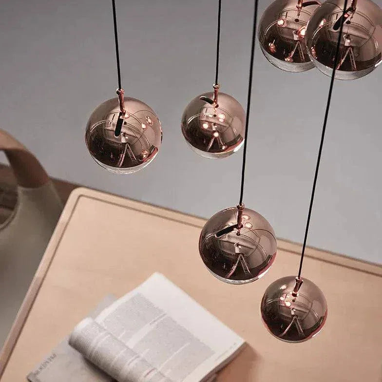 Lustre Boules Verre Nordique Moderne Créatif - Clowas.fr